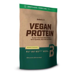 Rastlinný bielkovinový nápoj v prášku BIOTECH USA 500g, banán, vegan